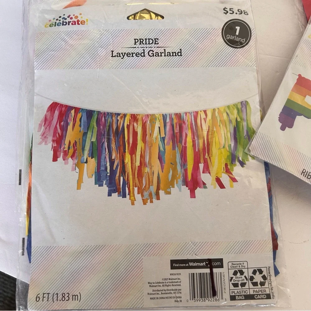 RAINBOW PRIDE NEW YEARS EVE DECORATIONS BUNDLE NWT